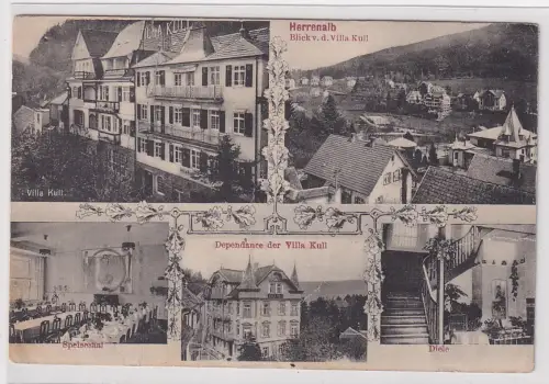 903735 Ak Herrenalb - Dependance der Villa Kull, Speisesaal