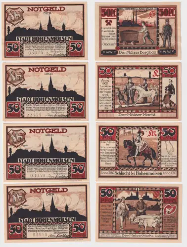 4 Banknote Notgeld Stadt Hohenmölsen 1921 (170858)