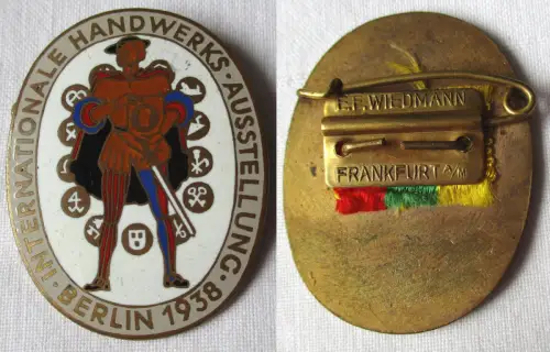 emailliertes Abzeichen Internationale Handwerksausstellung Berlin 1938 (119620)