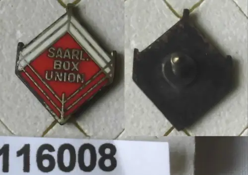 emailliertes Abzeichen Saarländische Box Union um 1930 (116008)