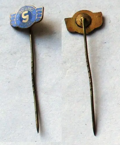 seltene emaillierte Anstecknadel Goggo Mobil Logo Emblem (132971)