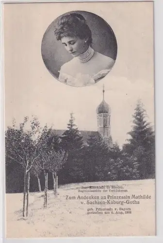 901128 Ak Das Kirchlein in Rieden Begräbnisstätte der Verblichenen um 1906