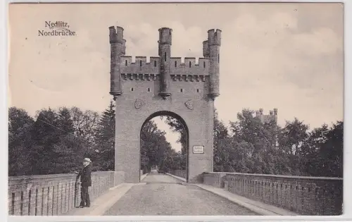 80414 Ak Nedlitz (Gommern) Nordbrücke 1910