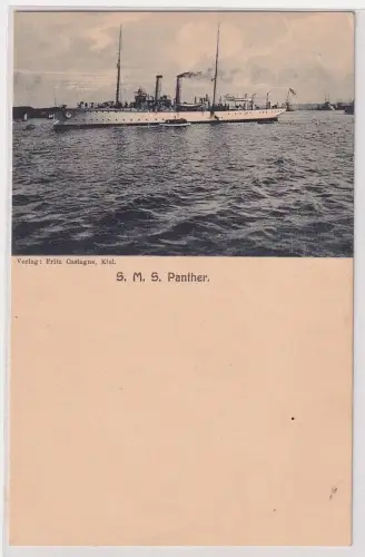 90747 Ak Deutsches Kriegsschiff Kanonenboot S.M.S. Panther um 1915