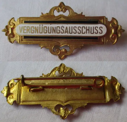 Seltenes Blech Abzeichen Vergnügungsausschuss um 1930 (157136)
