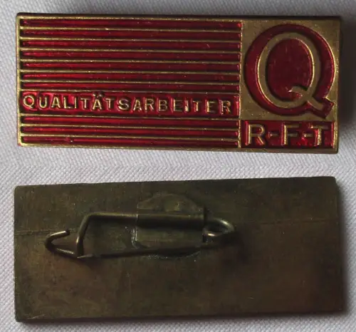DDR Firmen Abzeichen Rundfunk- und Fernmelde-Technik Qualitätsarbeiter (161318)
