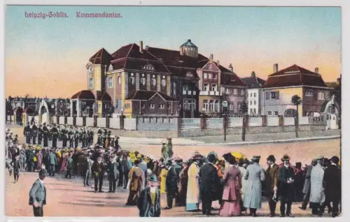 93156 Ak Leipzig-Gohlis - Kommandantur um 1910