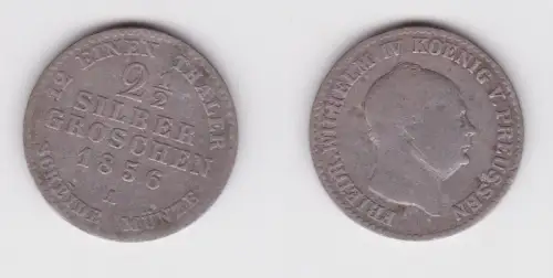 2 1/2 Silber Groschen Münze Preussen 1856 A f.ss (161232)