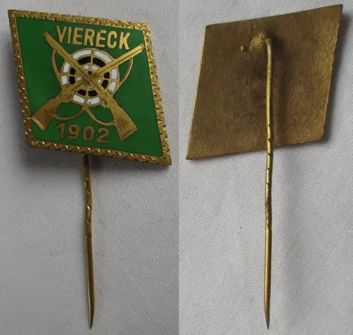 emaillierte Anstecknadel Abzeichen Schiessclub Viereck 1902 (139783)