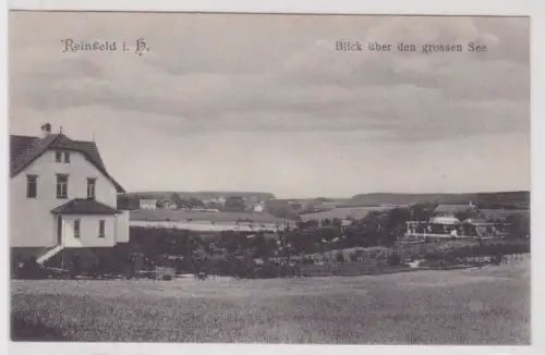 52882 Ak Reinfeld in Holstein - Blick über den grossen See 1911