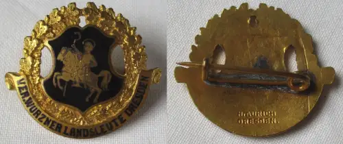 seltenes emailliertes Abzeichen Verband Wurzner Landsleute Dresden (132584)