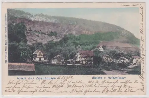 901552 Ak Gruß aus Zizenhausen - Bleiche und Heidenlöcher 1902