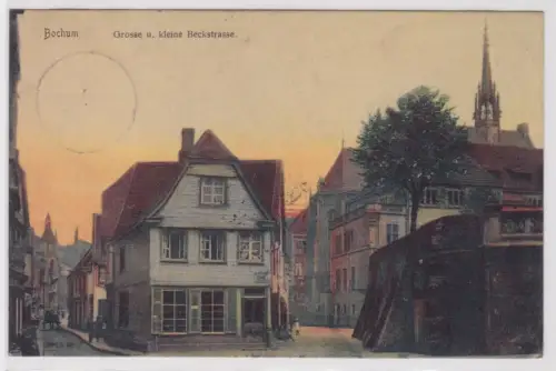 18293 Ak Bochum kleine und große Beckstraße 1905