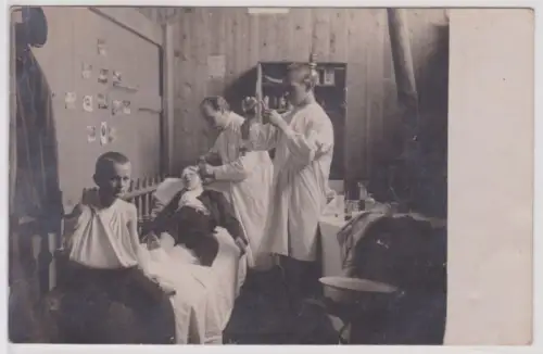 25116 Foto Ak Bad Schmiedeberg Gruppenbild des CVJM Krankenpflege 1913