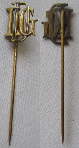 alte Anstecknadel Abzeichen Initialen LDG DLG? um 1920 (136860)