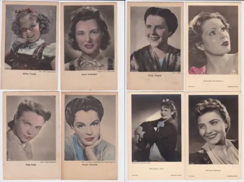 83262/8 Ak von meist UFA Film Stars Schauspielern um 1940
