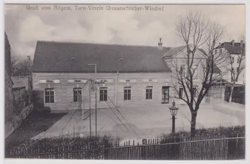 901314 Ak Gruß vom allgemeinen Turnverein Großzschocher Windorf bei Leipzig 1910