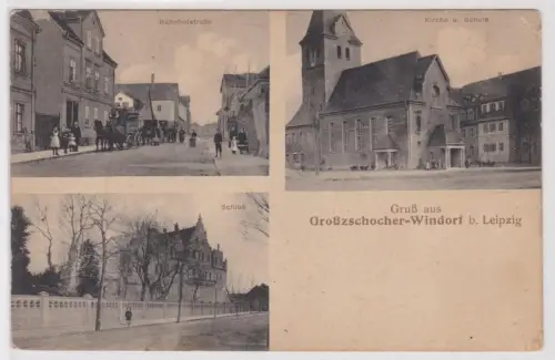 901308 Mehrbild Ak Gruß aus Großzschocher Windorf bei Leipzig um 1910