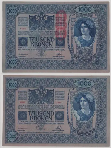 1000 Kronen Banknote Österreichisch Ungarische Bank 2.1.1902 Pick 58 (131489)
