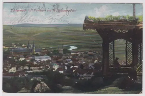 902765 Ak Echternach mit Pavilion am Trosskneppchen 1911