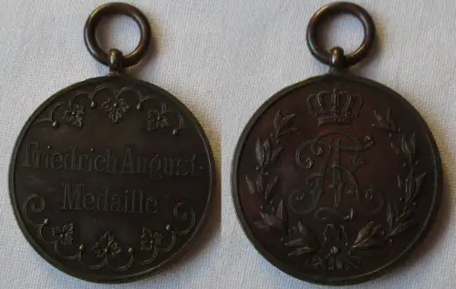 Sachsen Friedrich August Medaille Bronze (157744)