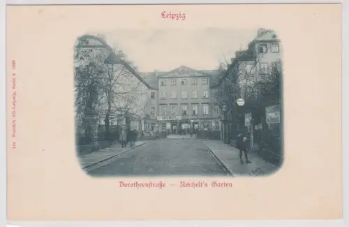 77449 Ak Leipzig Dorotheenstraße Reichelts Garten um 1900