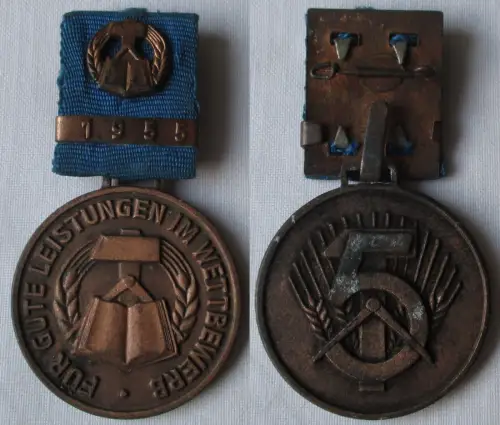 DDR FDJ Medaille 7.Berufswettbewerb gute Leistungen im Wettbewerb 1955 (161256)