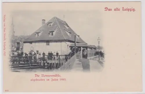 05068 Ak Das alte Leipzig - Blick auf die Nonnenmühle um 1900