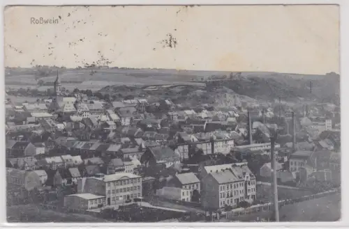 30512 Ak Rosswein - Panoramablick über die Stadt 1922