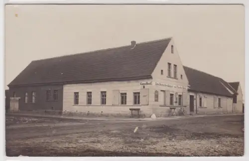 78558 Foto Ak Sollnitz bei Dessau Gasthaus zum deutschen Kaiser um 1915