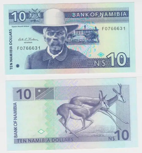 10 Dollar Banknote Namibia Hendrik Witbooi kassenfrisch UNC (118080)