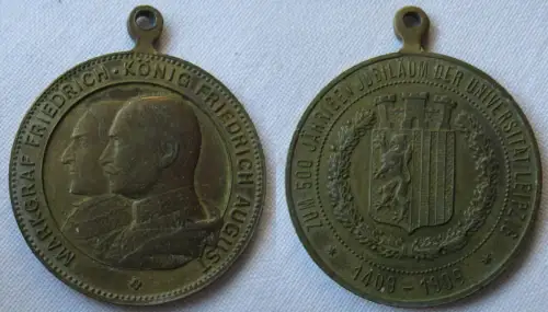 Abzeichen 500jähriges Jubiläum der Universität Leipzig 1409 - 1909 (156795)