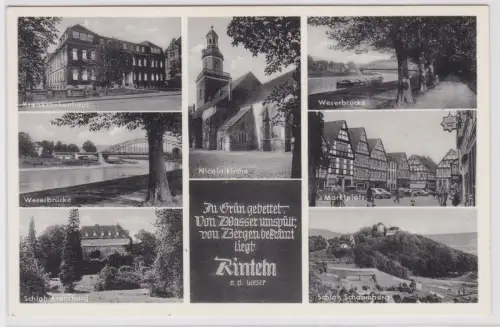 902975 Mehrbild Ak Rinteln an der Weser Kreiskrankenhaus usw. um 1940