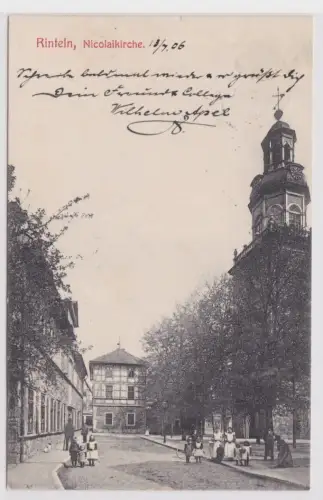 903088 Ak Rinteln an der Weser Nicolaikirche 1906
