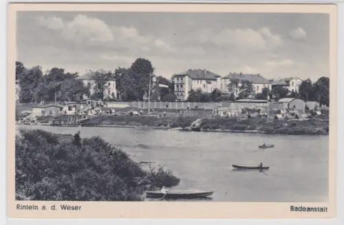 903085 Ak Rinteln an der Weser Badeanstalt um 1930