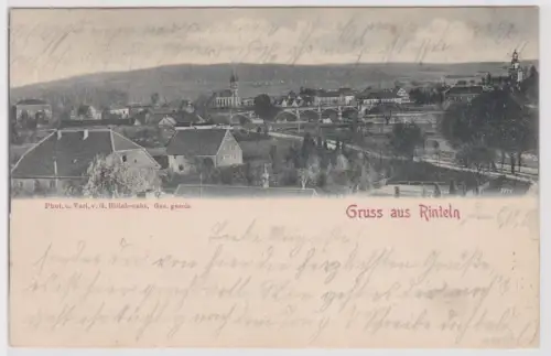 903193 Ak Gruß aus Rinteln an der Weser Totalansicht 1902