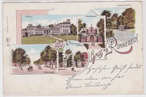 49452 Ak Lithographie Gruss aus Rönnebeck bei Bremen 1907