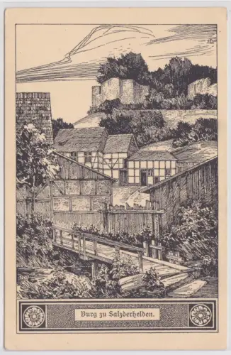 902918 Ak Burg zu Salzderhelden um 1930