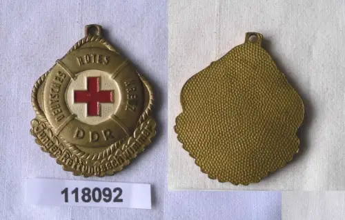 seltene DDR Plakette DRK Junger Rettungsschwimmer in Gold (118092)