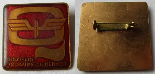 seltenes DDR Abzeichen Deutsche Reichsbahn Disziplin Ordnung Sicherheit (123889)