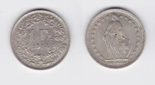 1 Franken Silber Münze Schweiz 1944 (117982)