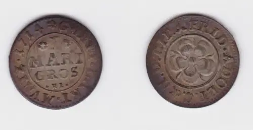 1 Mariengroschen Silber Münze Lippe 1714 HI ss+ (134035)