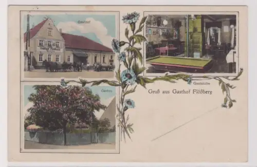 99158 Mehrbild Ak Gruß aus Gasthof Flößberg 1935
