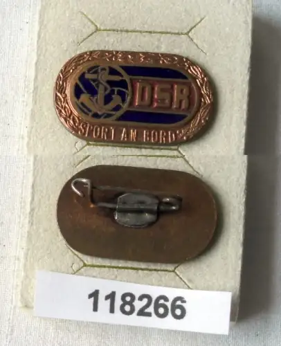 seltenes DDR Abzeichen DEUTSCHE SEEREEDEREI ROSTOCK "Sport an Bord" (118266)