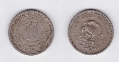 10 Centavos Kupfer Nickel Münze Mexiko 1946 (118400)