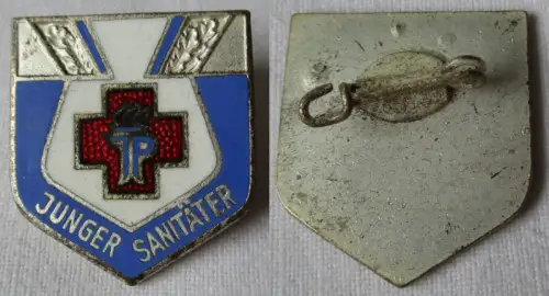 DDR Abzeichen Rotes Kreuz Junger Sanitäter in Silber (135596)