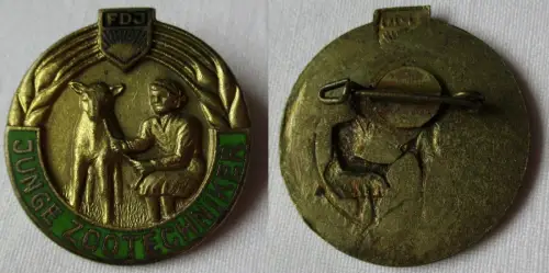 DDR Abzeichen FDJ freie deutsche Jugend - Junge Zootechniker (112785)