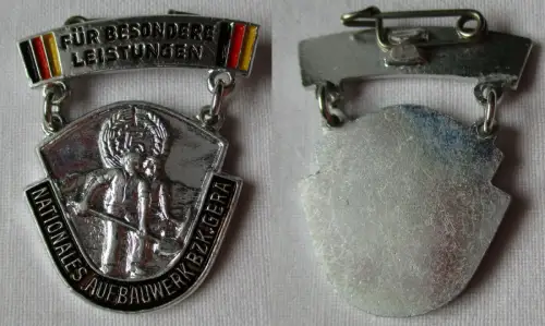 DDR Abzeichen Aufbaunadel Nationales Aufbauwerk NAW Bezirk Gera Silber (118692)