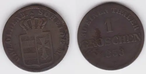 1 Groschen Silber Münze Oldenburg 1858 B (120594)