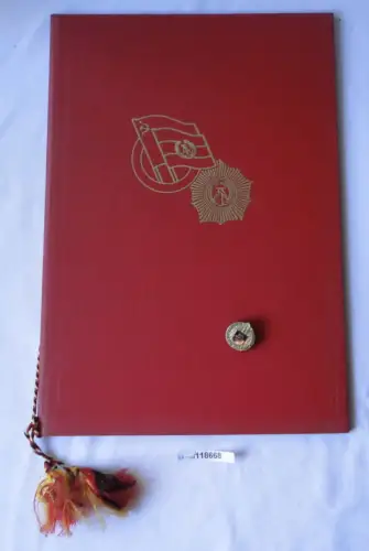 DDR Aufbaunadel Bezirk Karl Marx Stadt plus Urkunde 1960 (118668)